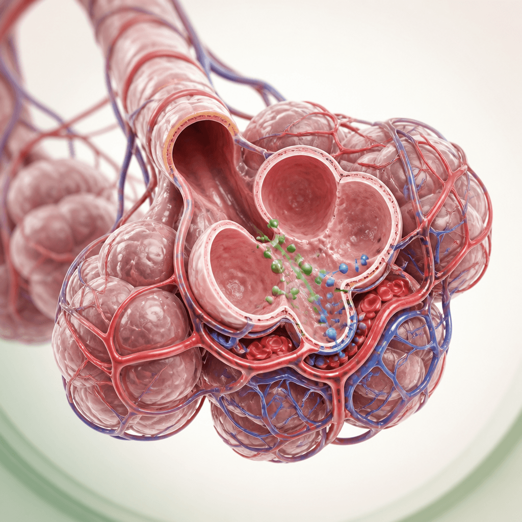 Gas exchange — Alveoli, capillaries & the respiratory membrane